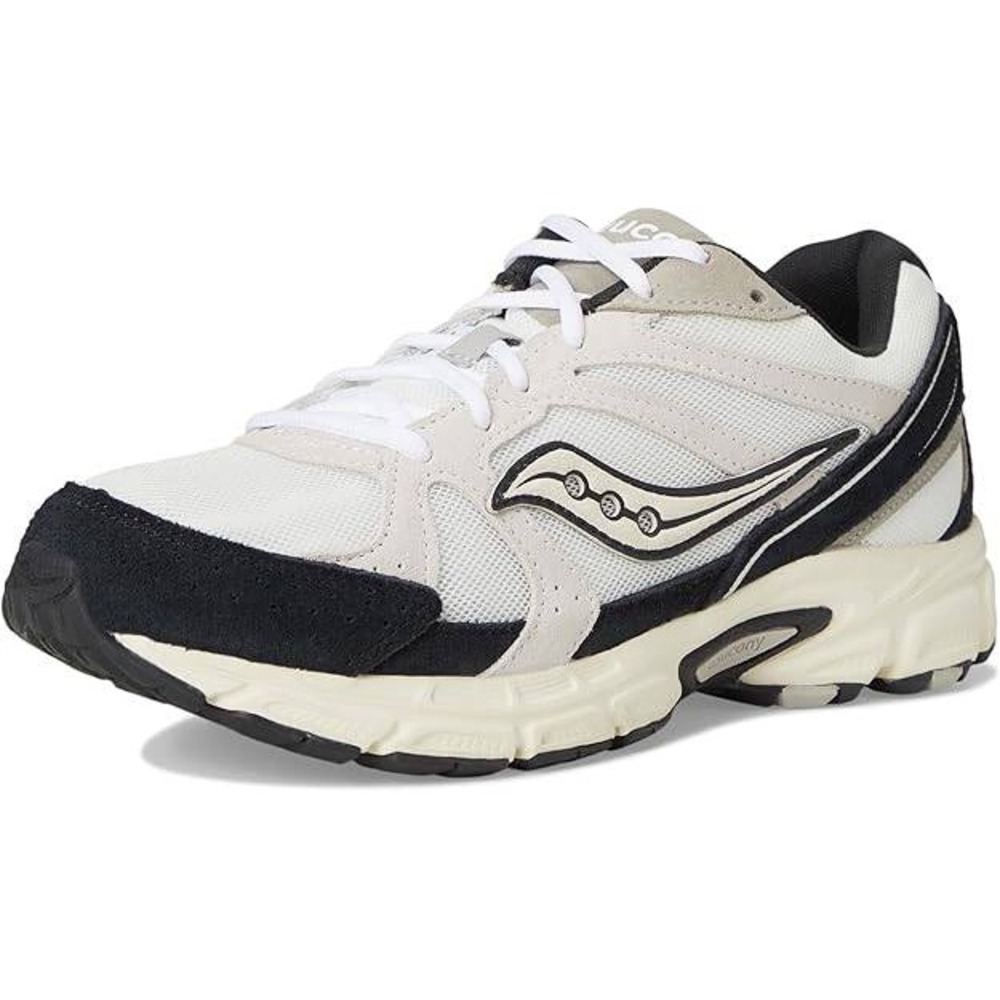 Saucony Ride Millennium Mens White Black Silver Sneakers Shoes Size 10 New